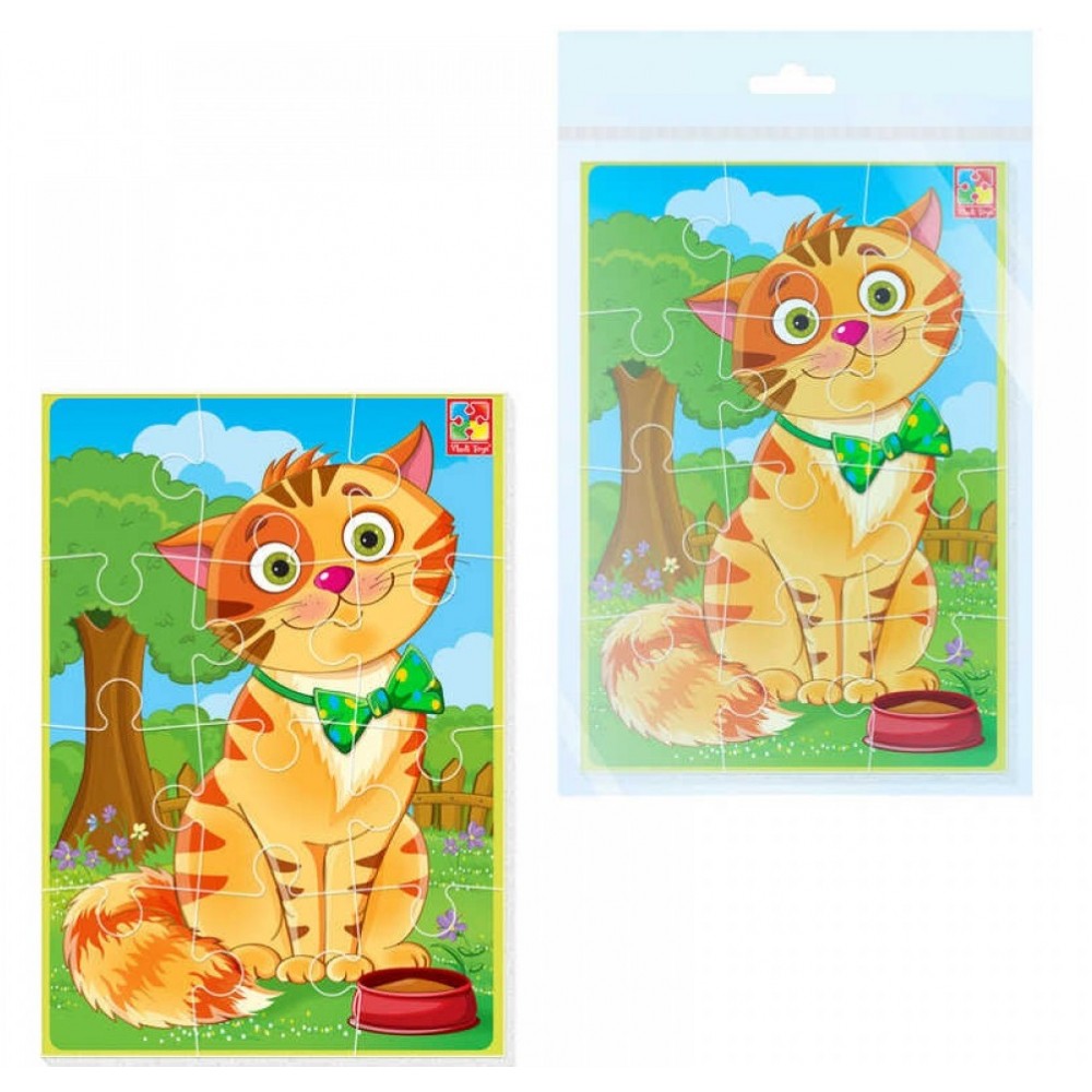 М`які пазли 1103-91 А5 Малюк зможе  Кіт  (Vladi Toys)