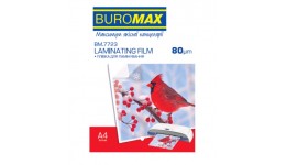 Плівка для ламінування А4 BUROMAX 7723 80мкм 216*303мм 100шт (1/10)