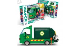 Конструктор Kids hits IBLOCK JUNIOR KH17/005/2 226дет.  Вантажівка для збору сміття в кор.32х21