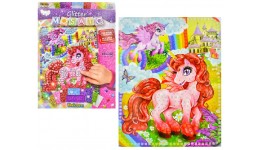 Мозаїка блискуча Glitter Mosaic Єдиноріжка БМ-03-08 розмір 21.5х27 см Д/Т (1/10)