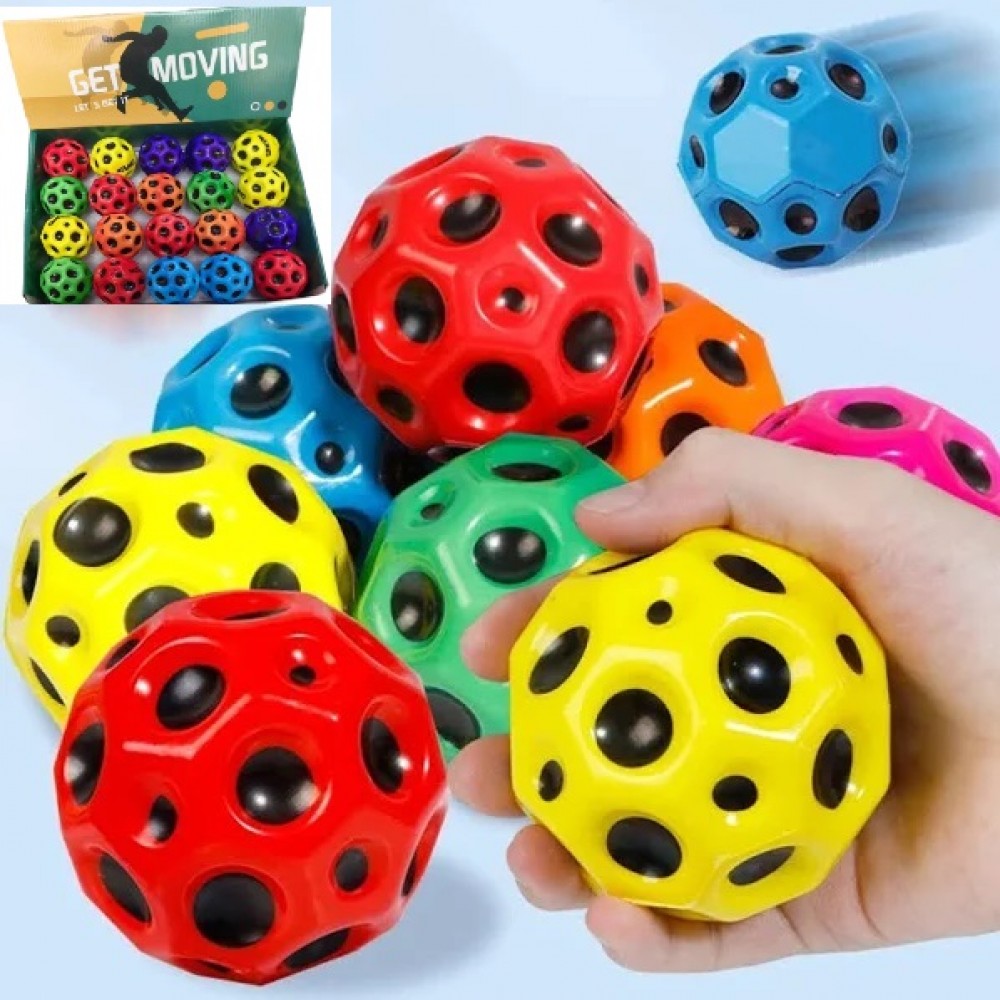 М`яч стрибунець антигравітаційний Sky ball ( Гравіті Бол) 6 кольорів 20 шт. в дисплеї