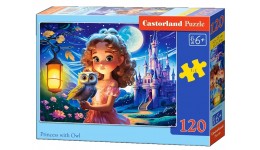 Пазл Касторленд  120 (13593) Принцеса з совою 32х23 см