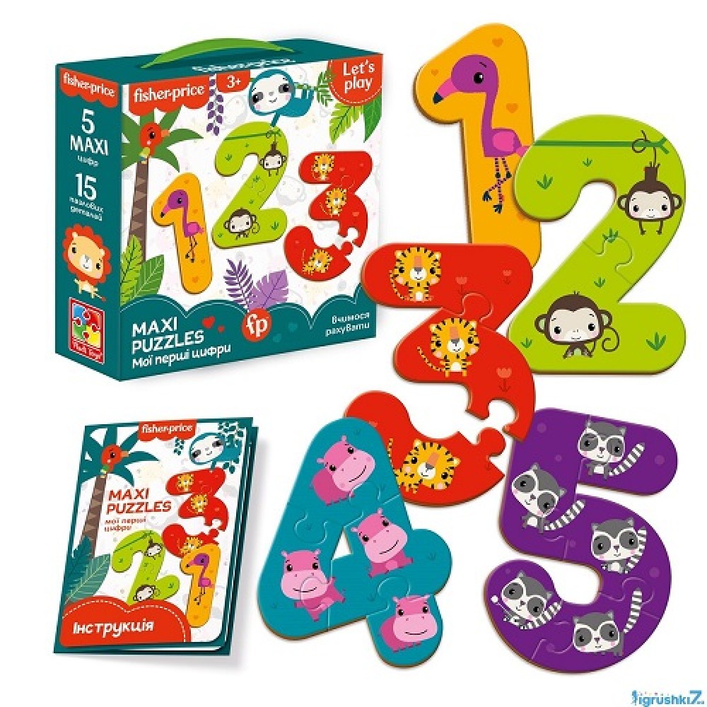 Максі пази Мої веселі друзі Maxi puzzle  Fisher-Price. VT1711-10