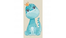Картина по номерах  Cute dino  15112-AC 40х80 см 3 пензл.+15 акрил.фарб  3 рівень склад.