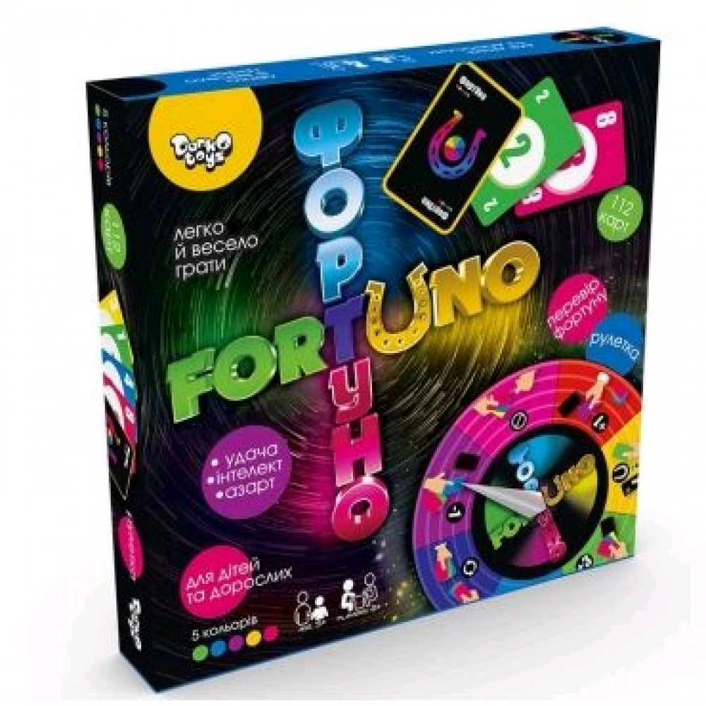 Гра карткова велика  ФортУно  25*25*4см TM Danko Toys  (1/10)