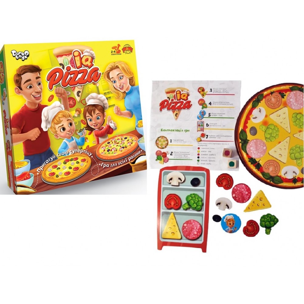 Гра настільна розважальна настільна  IQ Pizza  25*25*4см ТМ Danko Toys (1/10)