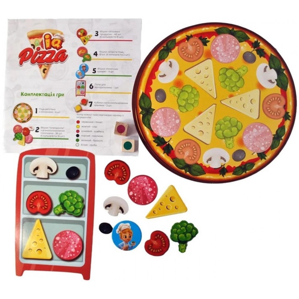 Гра настільна розважальна настільна  IQ Pizza  25*25*4см ТМ Danko Toys (1/10)