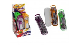 Готовальня CLASS 9037  5 предметів CLASSIC циркуль 130мм  асорті  (1/12)