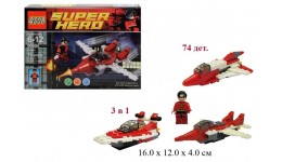 Конструктор  Супергерой  74 дет. 99004  в коробці р.19х14х3 5 см.