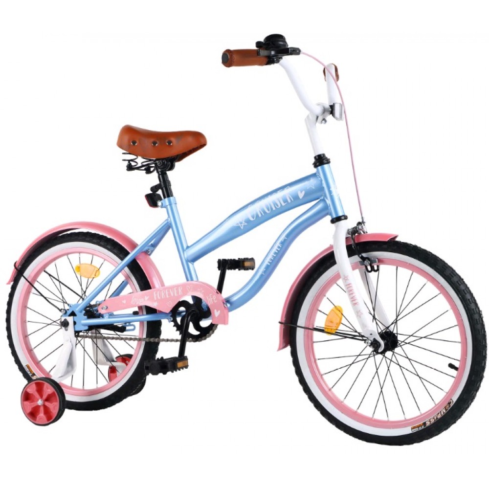 Велосипед CRUISER 18` T-21837 blue+pink