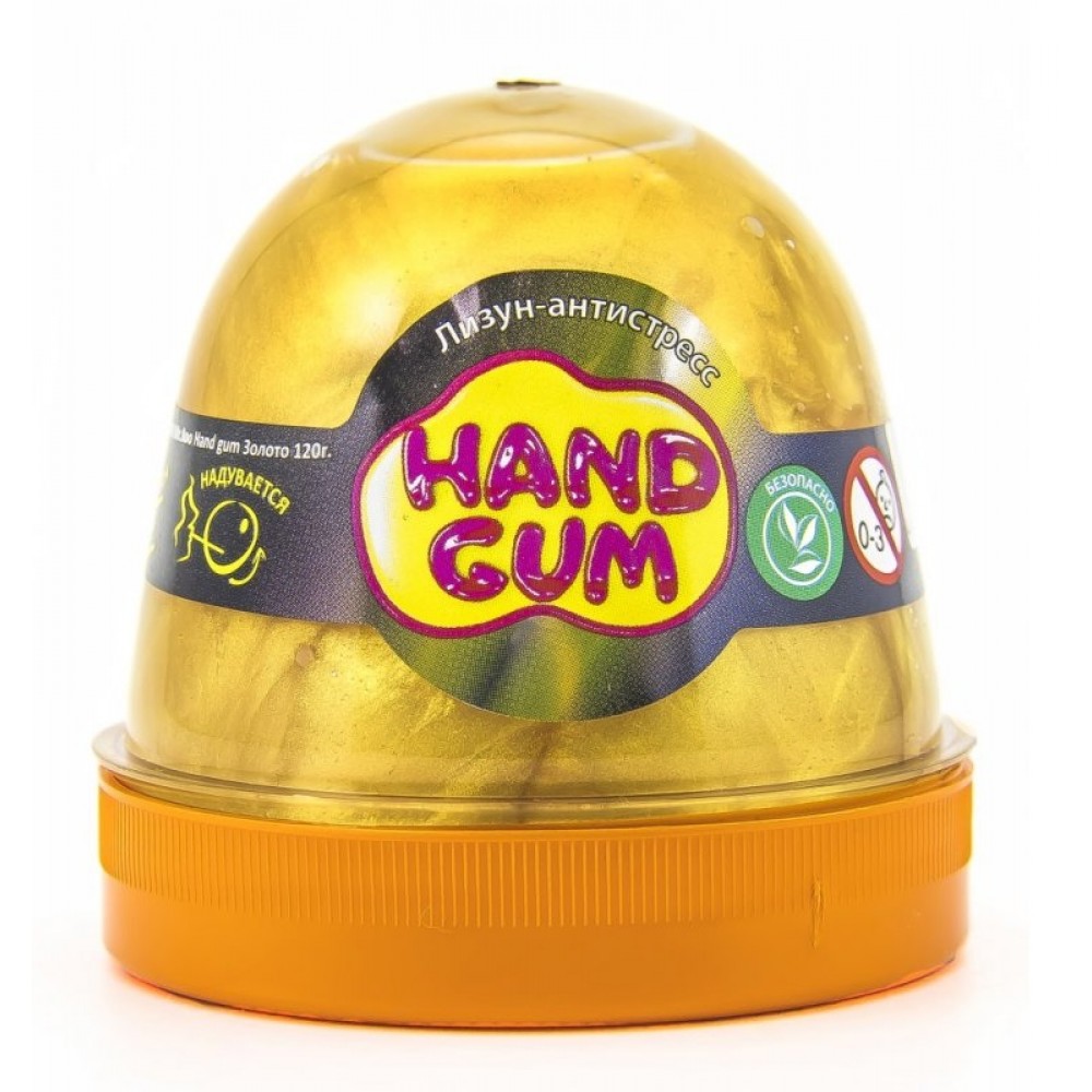 Антистрес-лизун ОКТО 80102 ТМ Mr.Boo Hand gum Золото (1/24шт/уп) (120 гр)