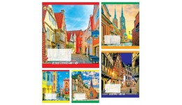 Зошит 60 клітинка  Тверда 51602 Міста ТЕТРАДА (10 штук в упаковці)