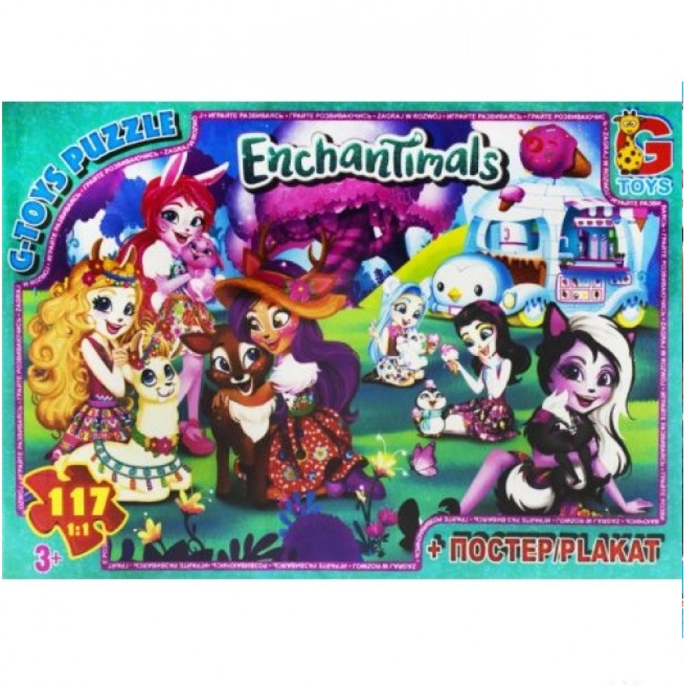 Пазли G-Toys  117 елем  Enchantimals 205