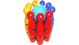 Боулінг Кеглі Павутинка - 9 COLOR plast (кеглі 9 шт  м`яч) 450*220*960