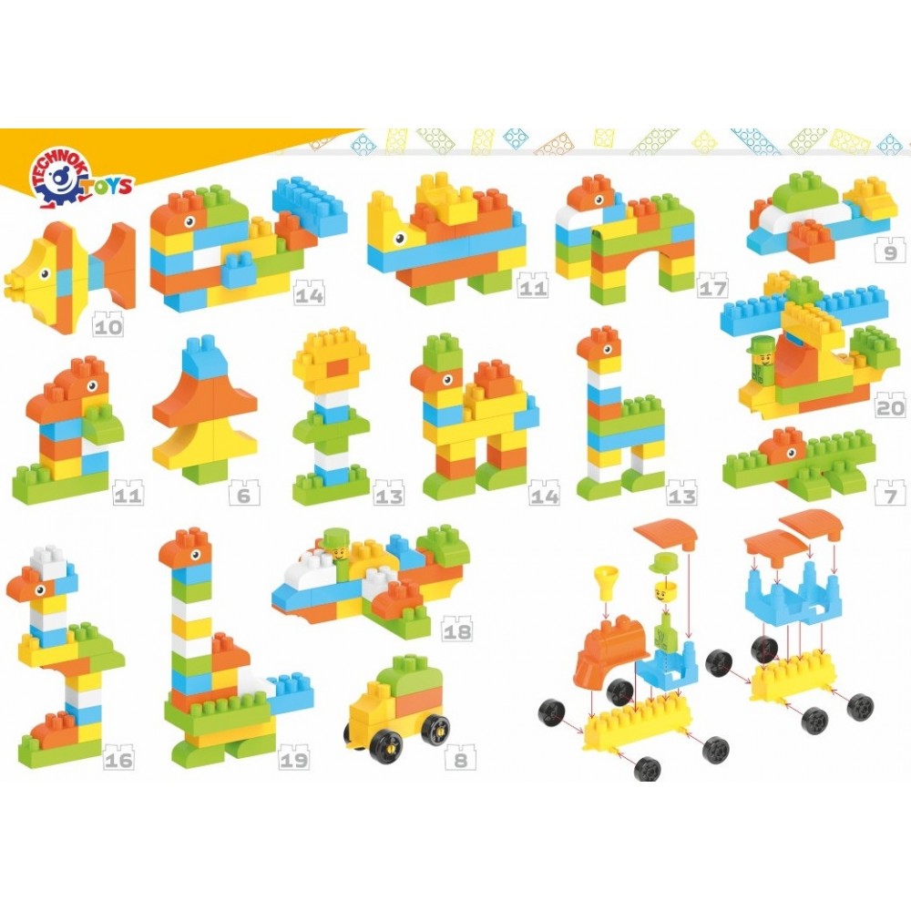 Конструктор ТехноК  арт.7501 габаритні 130 деталей розміри 61*34*42 5см