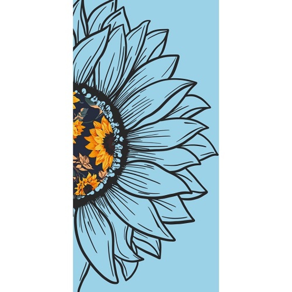 Картина по номерах Квітка сонця 1 40*80 см 13067-AC фарб 12 кольорів  3 рівень складності