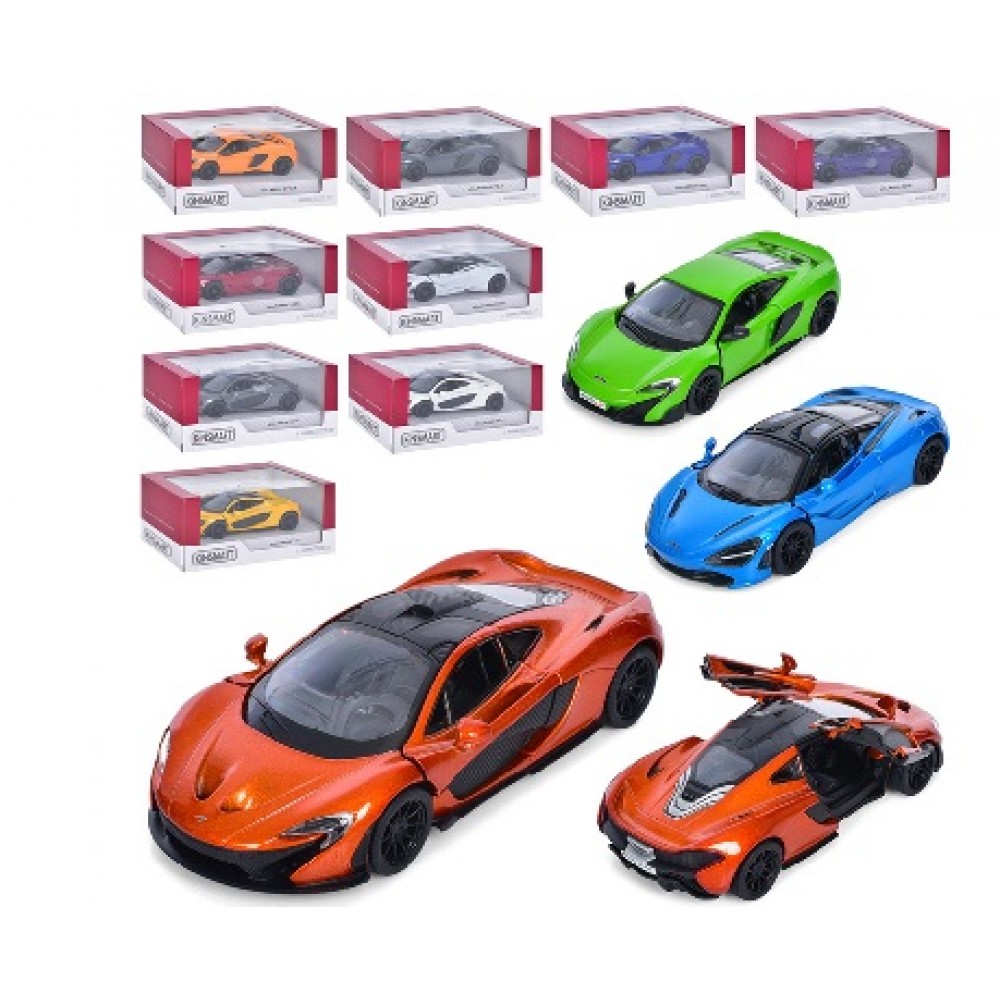 Машинка метал KINSMART MCLAREN COLLECTION 5`` KT5449W метал.інерц.відкр.дв.3в.4кол.кор./96/