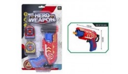 ПОШКОДЖЕНА КОРОБКА Бластер з поролоновими патронами HERO WEAPON 5030 р.27 5х16 9см