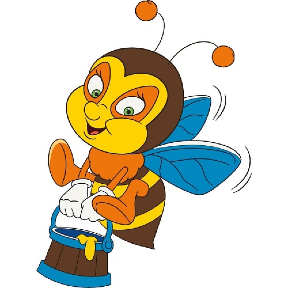 Картина за контуром Бджілка 25*30 см 15045-AC фарби 12 кольорів