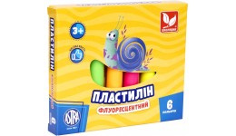Пластилін ASTRA  6 кол  83811906 круглий восковий флуоресцентний 78г (1/26)