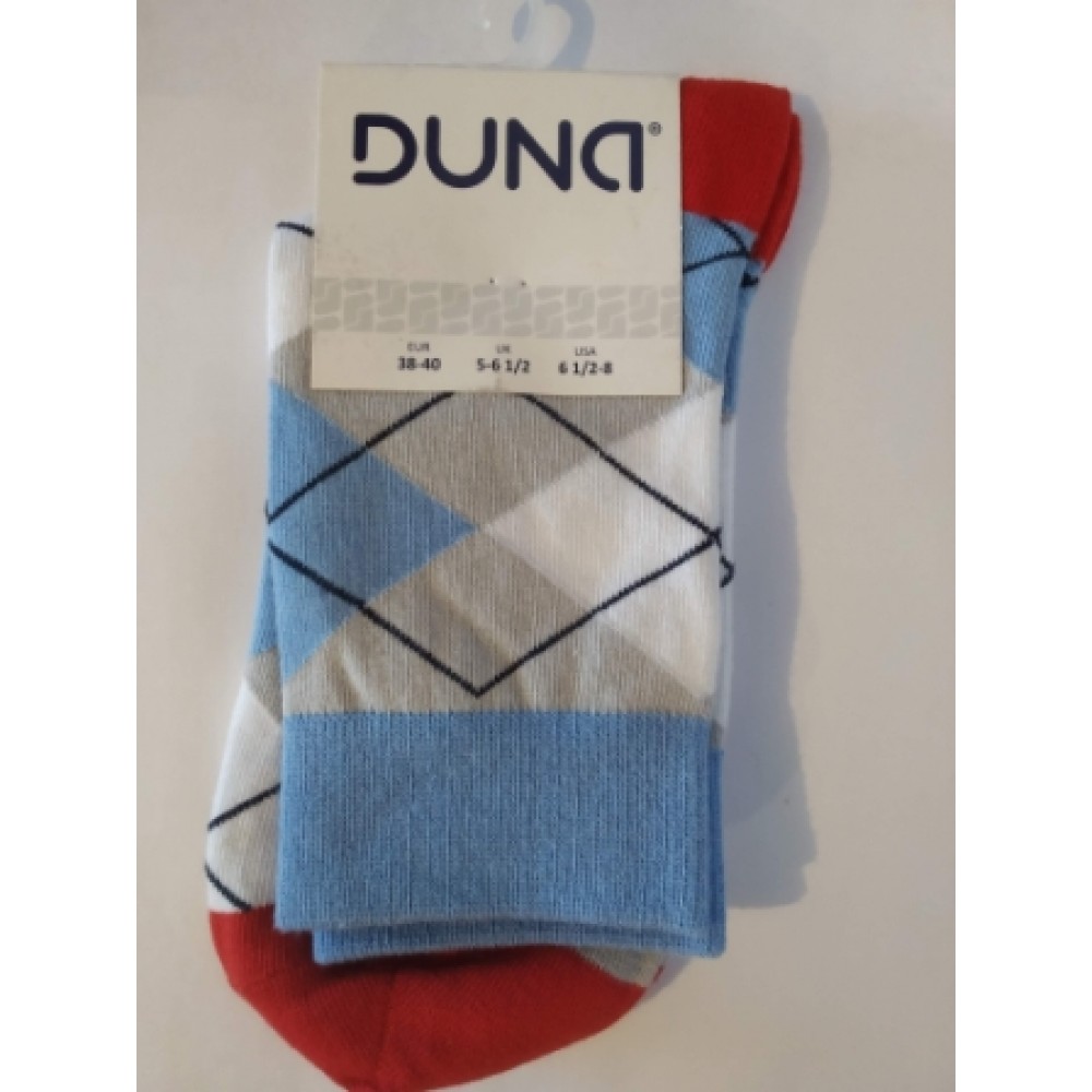 Шкарпетки  жіночі р.23 DUNA 324 світло-сірі 70%бавовна  28%поліамід  2 %еластан