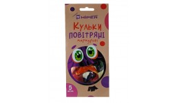 Повітряні кульки мікс кольорів МАРМУРОВІ 5 шт. в упаковці ТМ Hiper (1/50)