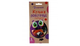 Повітряні кульки мікс кольорів МАРМУРОВІ 5 шт. в упаковці ТМ Hiper