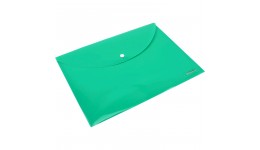 Папка-конверт А4 на кнопці SCHOLZ 5127-04 Carming зелена непрозор(12 шт. в упаковці)