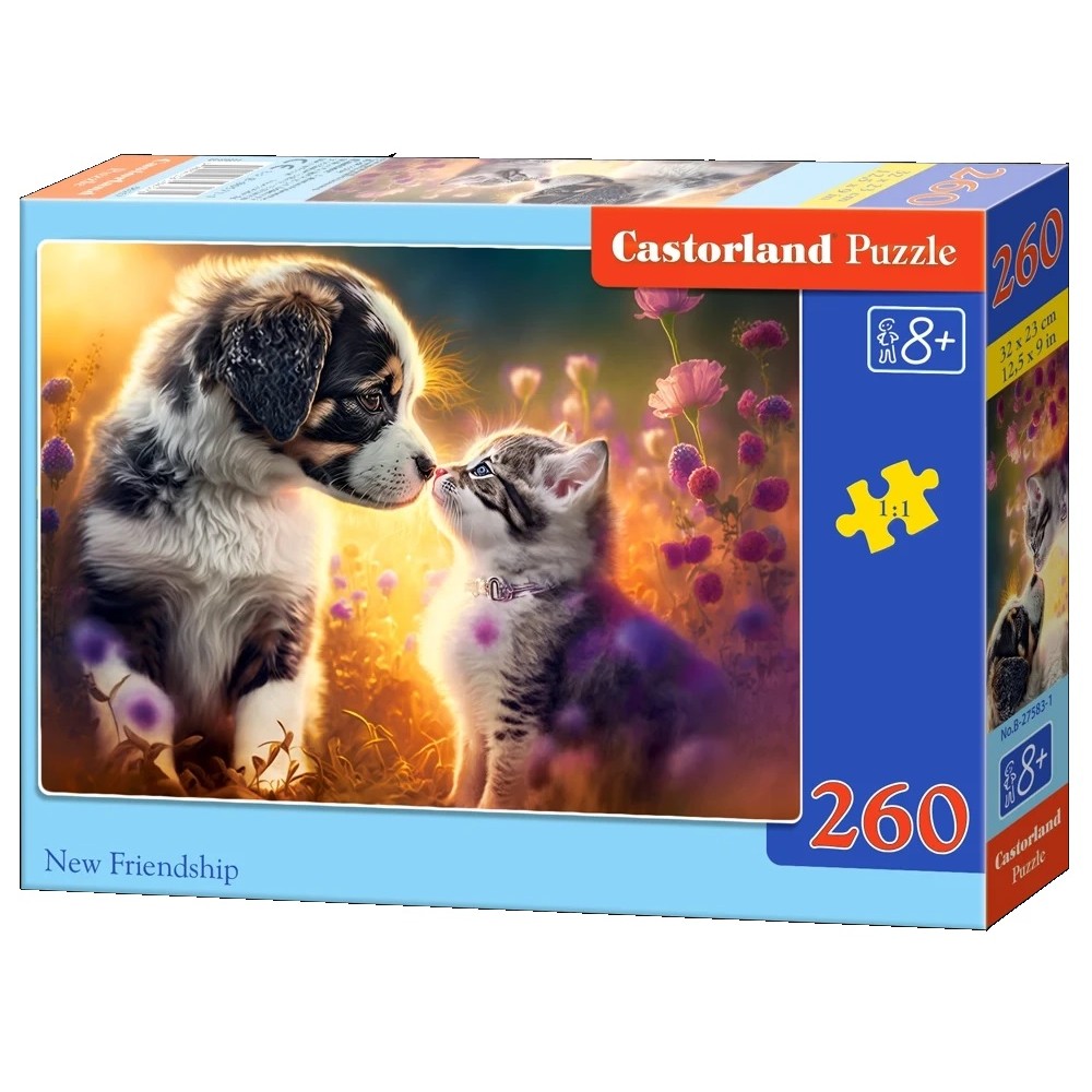 Пазл Касторленд  260 (27583) Цуценя з котиком  32*23 см