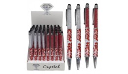 Ручка кулькова  Touch pen (стилус)-Сваровськи-Вишиванка  в/в