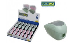 Точилка BUROMAX 4759 пластик. з контейнером 1 відділ.PASTEL (24)