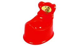 Горщик дитячий  Зі  спинкою  арт.25-002 ТМ KINDER WAY  Червоний