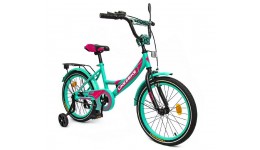 Велосипед 2-х коліс.18`` 211803 Like2bike Sky  (Бірюзовий)  рама сталь  з дзвінком  руч.гальма