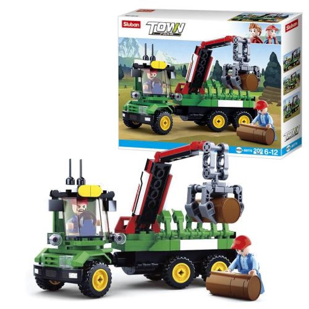Конструктор SLUBAN M38-B0778 Будтехніка15.5см  фігурки  209дет  в кор-ці 28.5х24х5.5см