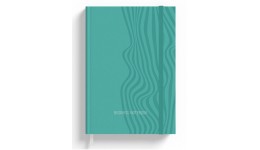 Ділова книга А5  96 арк Locanic Lines  обкладинка-тверда  лінія в рамці Бірюза ТМ АртПринт (1)