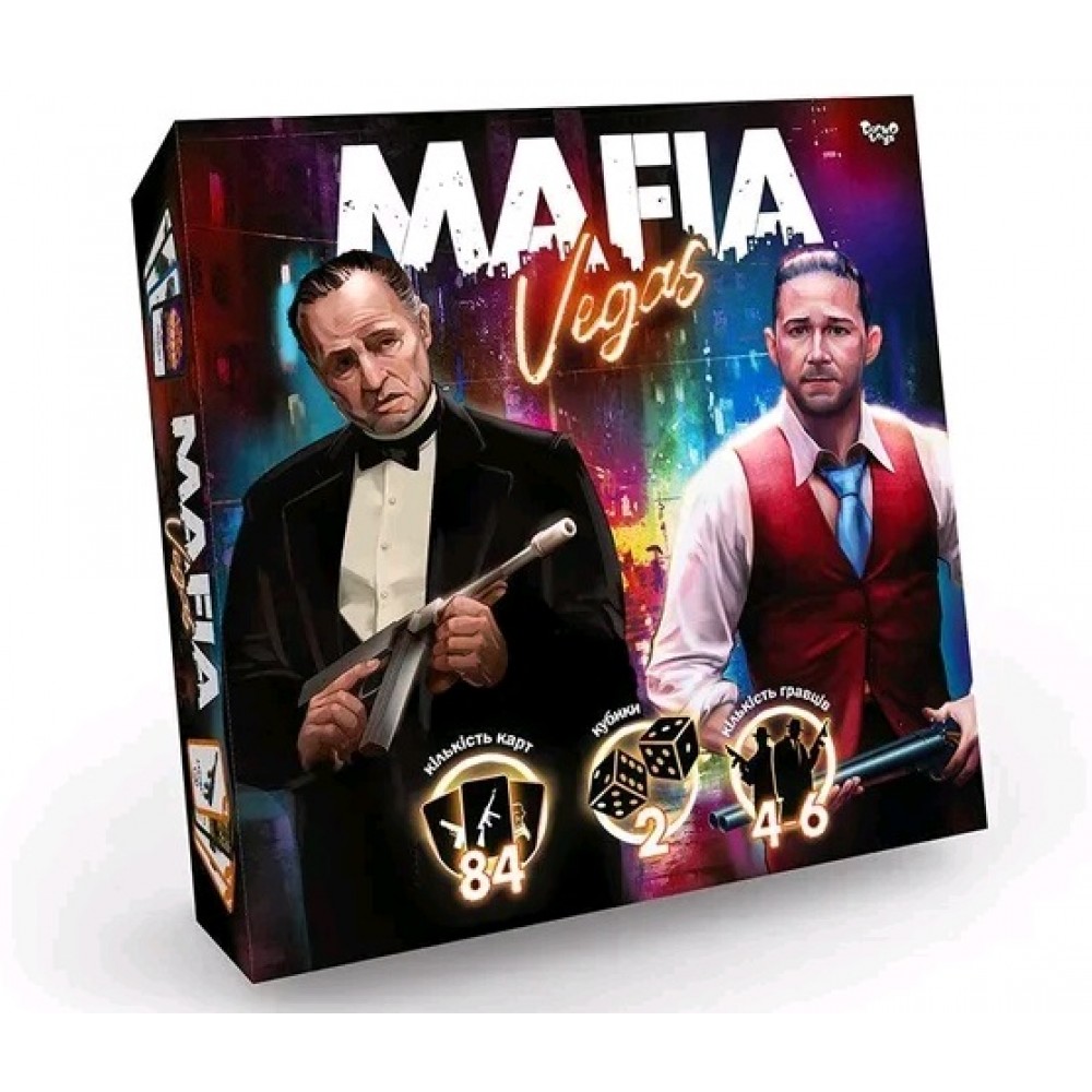 Гра  настільна Мафія Vegas 18 5*18 5*4 см ТМ Danko Toys (1/10)