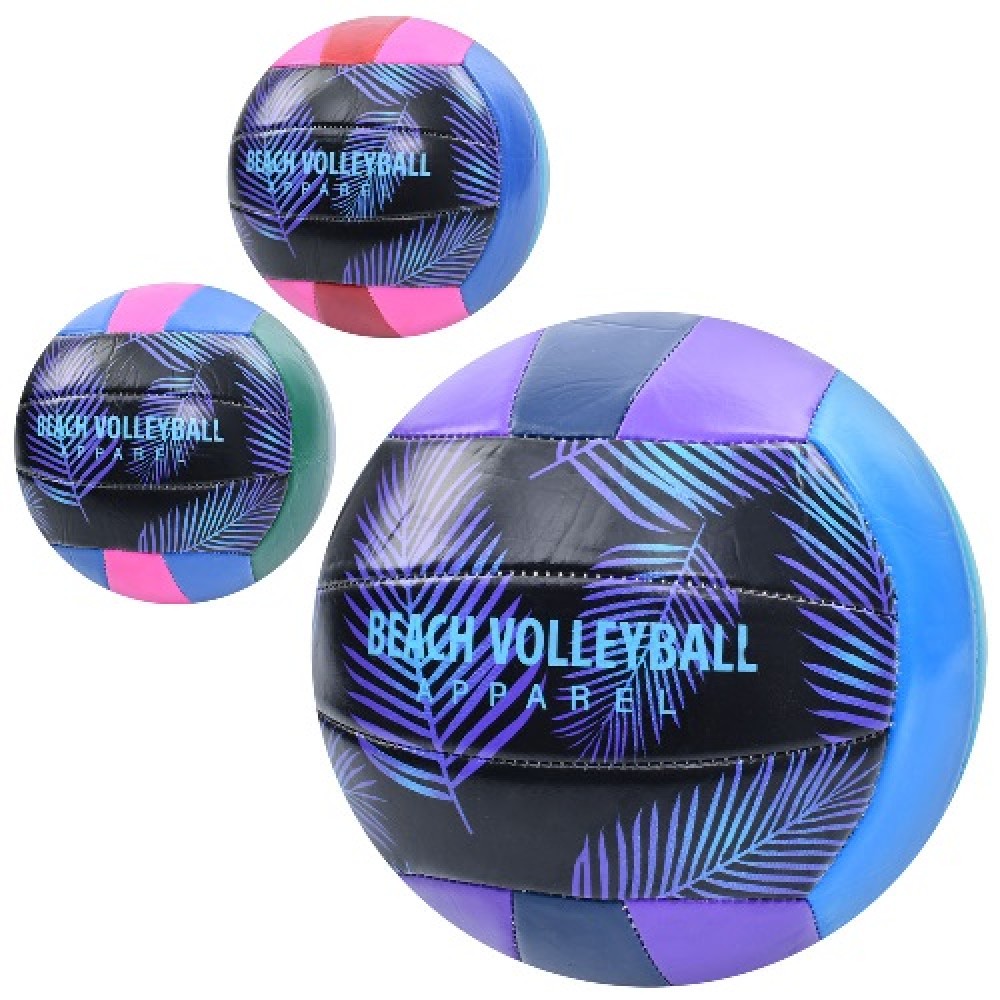 М`яч волейбольний EV-3395 офіційний розмір  ПВХ  2 5мм  280-300г  3 кольори  в пакеті