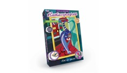 НИТКОГРАФІЯ NG-01-02 Кіт на даху (210*297мм) 20 кольорів ниток  ТМ Danko toys(рос.мова на упако