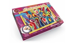 НИТКОГРАФІЯ NG-01-06 Тюльпани (210*297мм) 17 кольорів ниток  ТМ Danko toys(рос.мова на упаковці