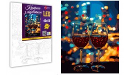 Картина за номерами LED підсвітка SANTI  Нічне побачення   40х50см 5 рів.скл. 24 кольорів