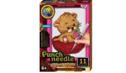 Килимова вишивка 01-02 Punch needle Котик 2  ТМ Danko toys(рос.мова на упаковці)