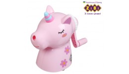 Точилка  механічна Zibi 5517 UNICORN (єдиноріг) з контейнером Рожевий  в пласт.коробці (1)