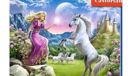 Пазл Касторленд 180(024) Принцеса і єдиноріг  32*23 см