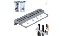 Тримач настінний на липучках для ножів  кухоного приладдя та рушників 26*11см R99198