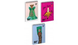 Блокнот А7 YES  80арк. 151866 клітинка од.спіраль BBH. Fashion me  (6)