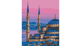 Картина по номерах  Блакитна мечеть. Стамбул  11225-AC 40*50 см  2 пензл.+21 акр.ф  4 рів.скл