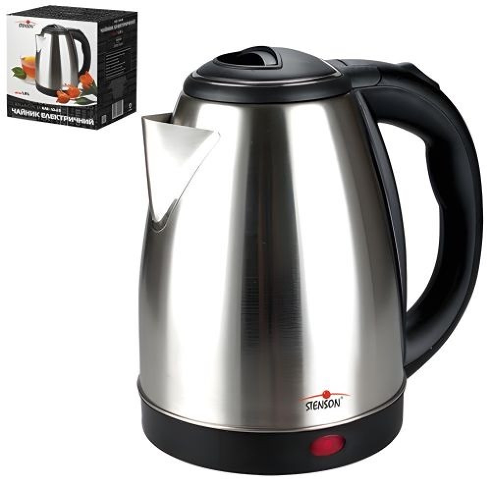 Чайник електричний 1.8л 1800W ME-1049 неіржавіюча сталь  пластик