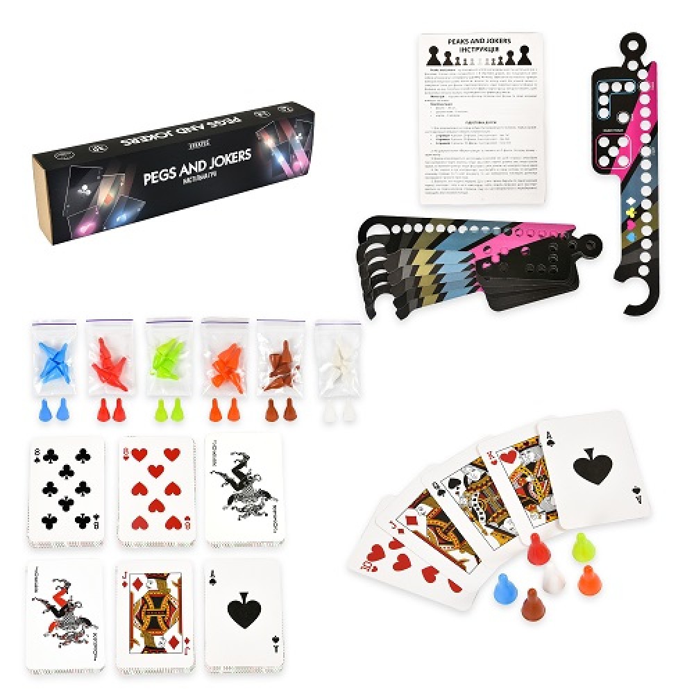 Настільна гра Pegs and Jokers Strateg українською мовою арт.30348 в коробці 42.5х10.3 см  /7