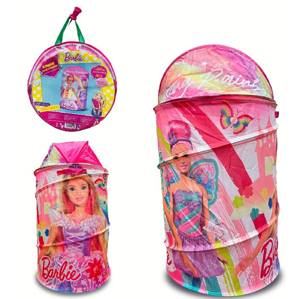 Кошик для іграшок D-3514 Barbie в сумці - 49 * 49 * 3 см  р-р іграшки - 43 * 43 * 60 см