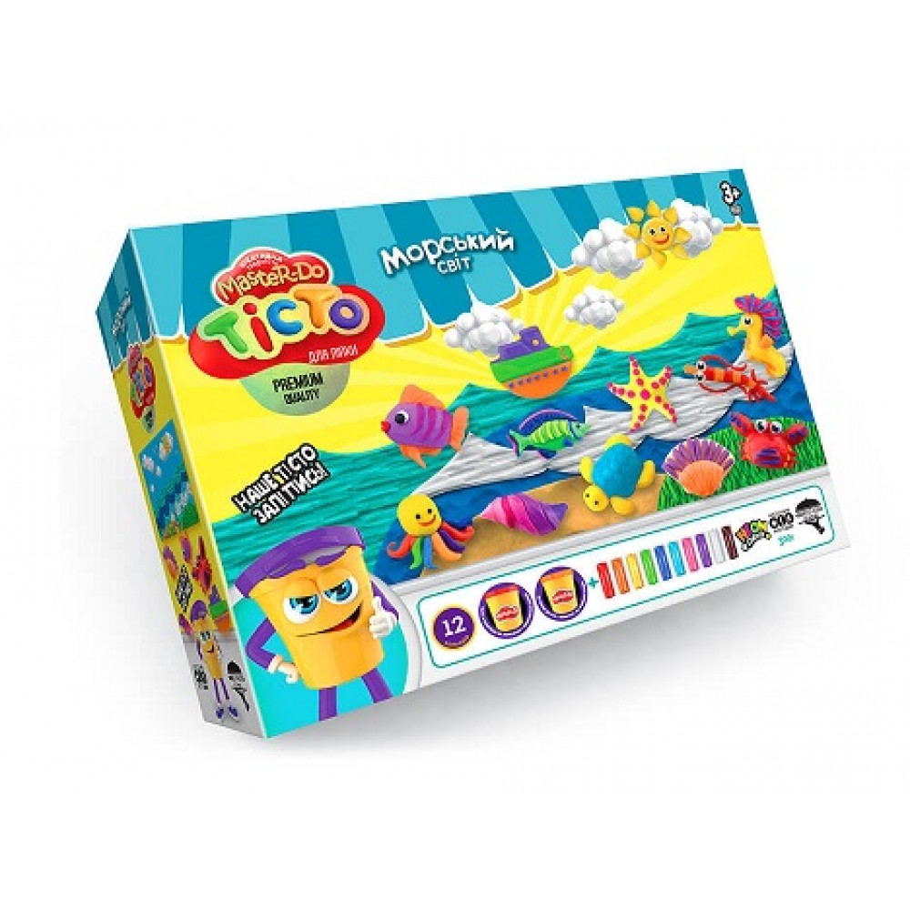 Тісто для ліпки  Master Do 07-04 Морський світ 4 теми (у) ТМ Danko toys